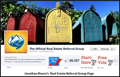 Jonathan's real estate referral group page